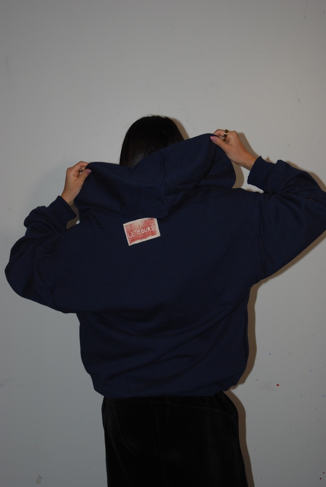 NAVY dragon zip up